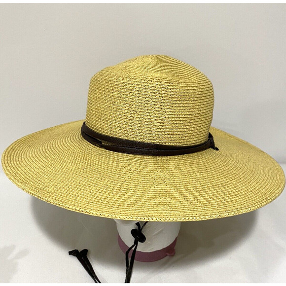 San Diego Hat Co Wide Brim Sunhat M Gardening Beach Pool adjustable Chin Strap - Picture 2 of 11